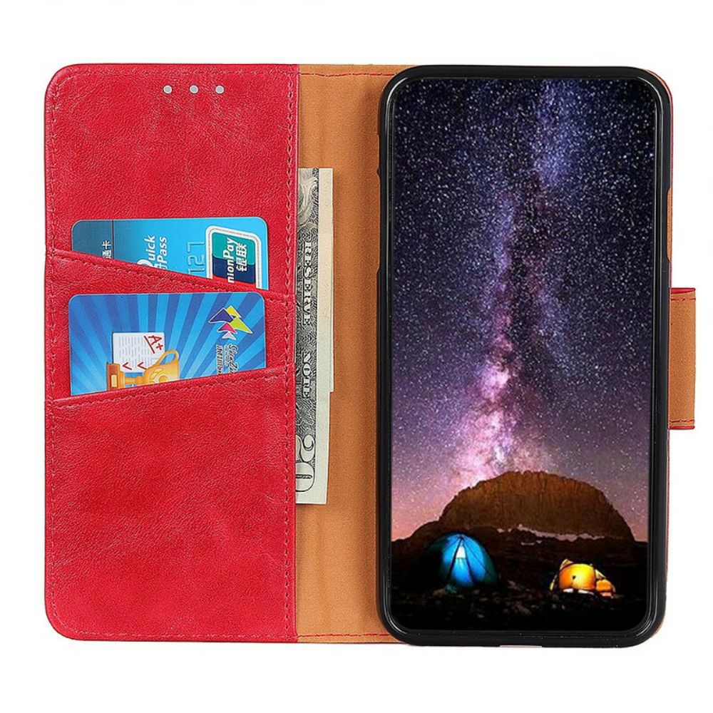 Folio-hoesje voor Samsung Galaxy A20s Flip Case Dubbelzijdige Magnetische Klep