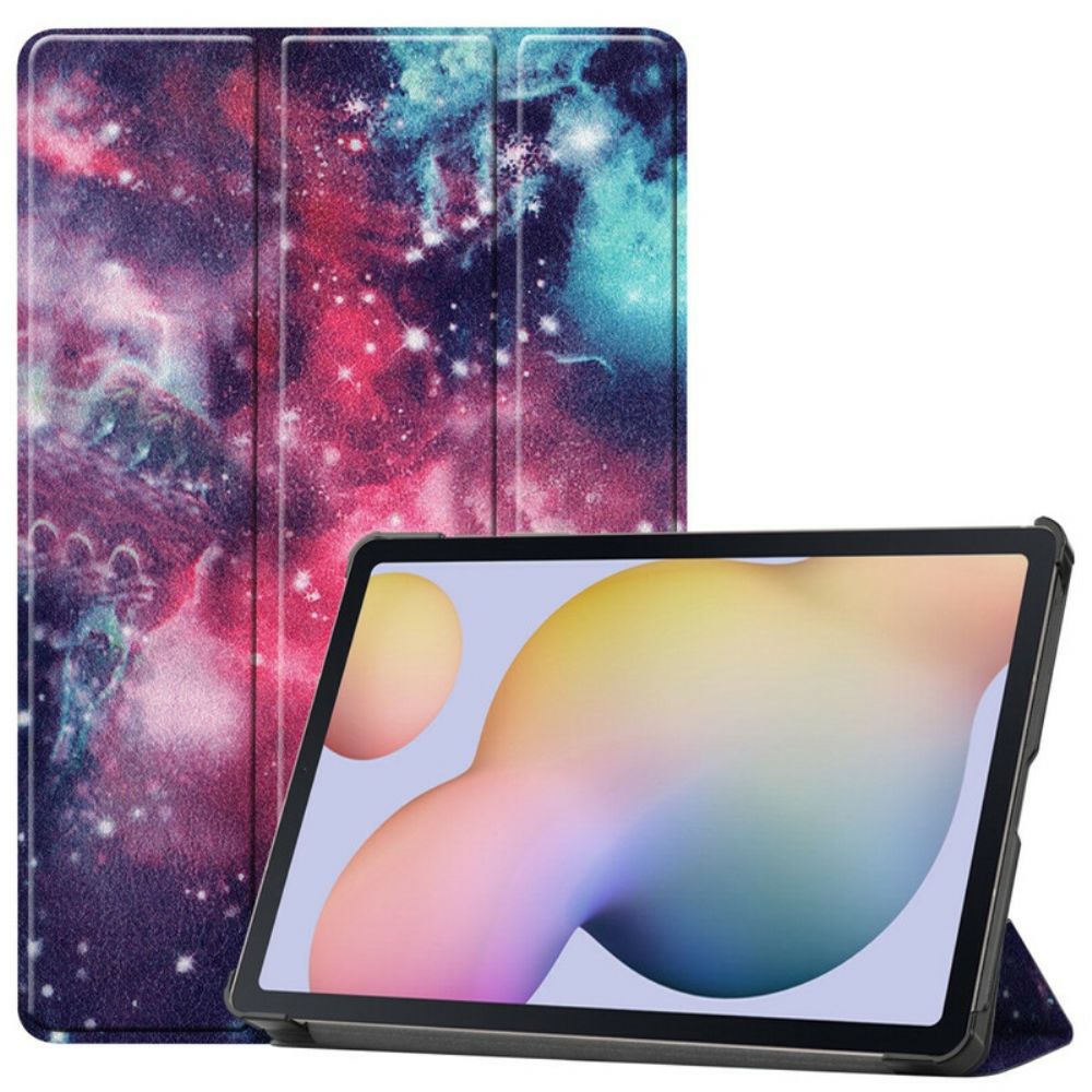 Bescherming Hoesje voor Samsung Galaxy Tab S7 / Tab S8 Space Pennenhouder