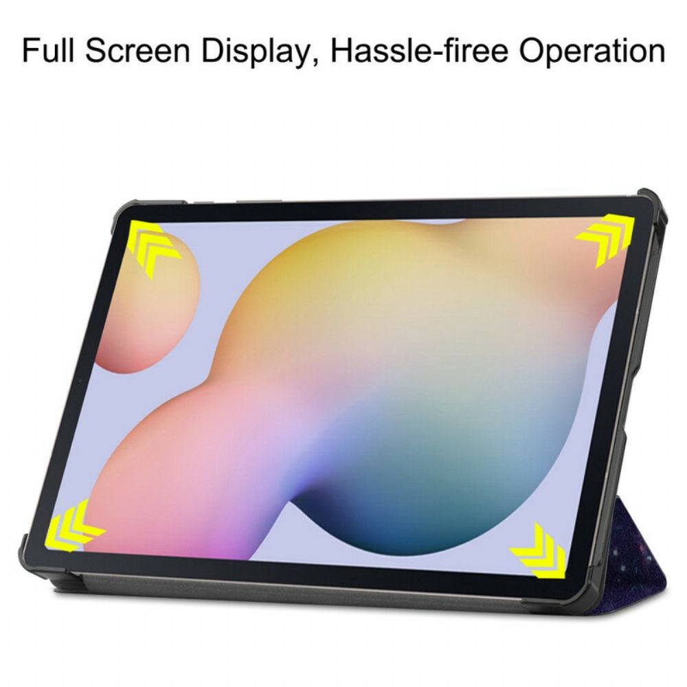 Bescherming Hoesje voor Samsung Galaxy Tab S7 / Tab S8 Space Pennenhouder