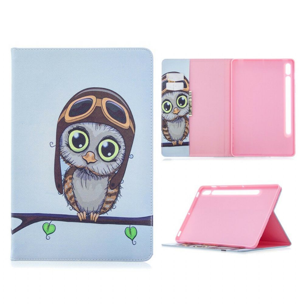 Case voor Samsung Galaxy Tab S7 / Tab S8 Reizende Uil