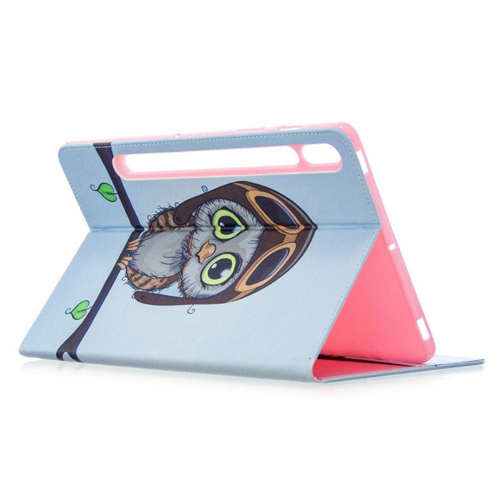 Case voor Samsung Galaxy Tab S7 / Tab S8 Reizende Uil