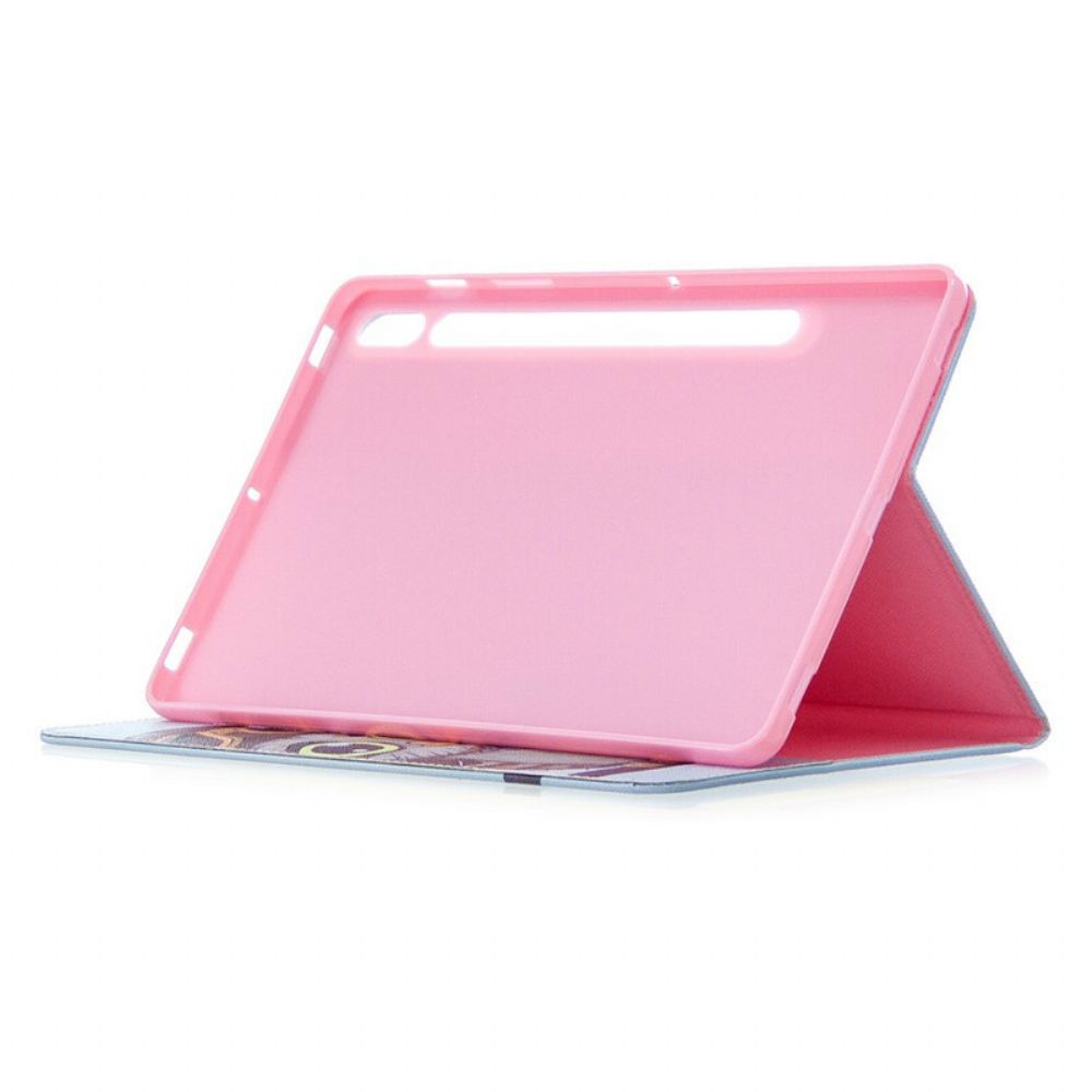 Case voor Samsung Galaxy Tab S7 / Tab S8 Reizende Uil