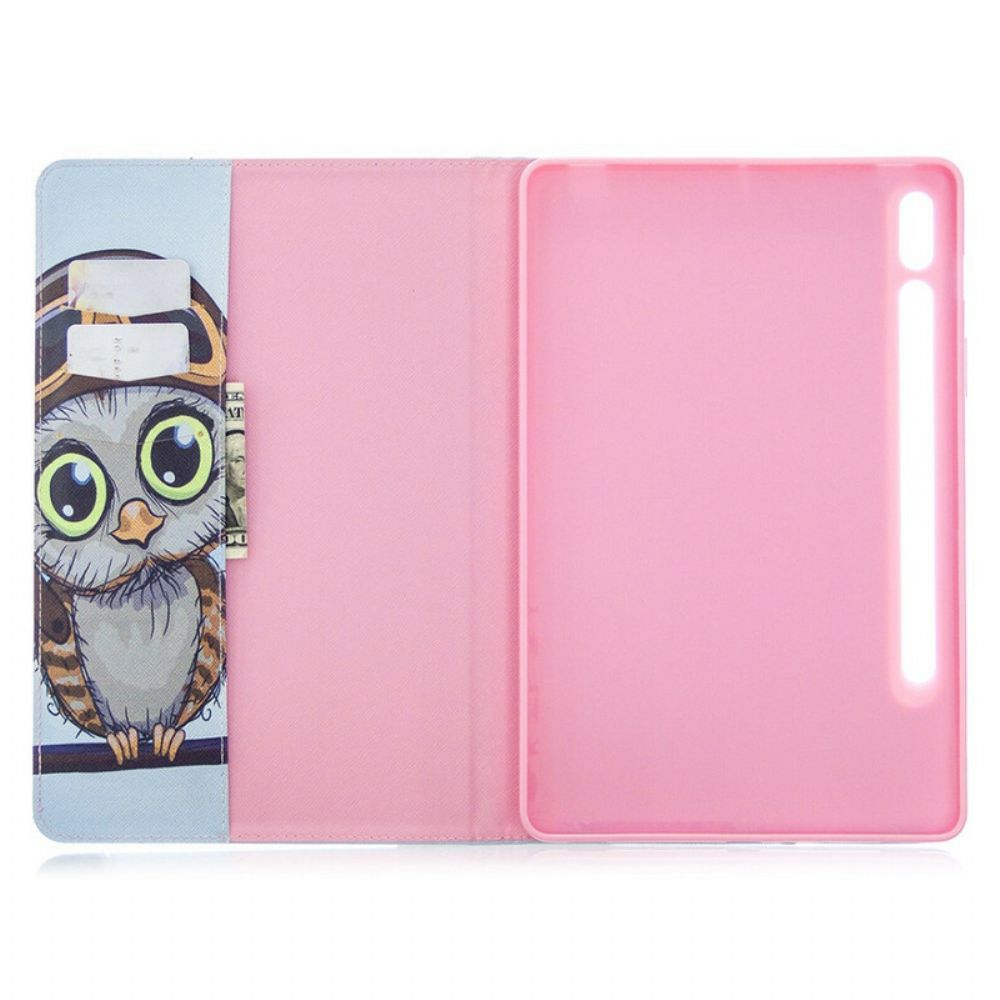 Case voor Samsung Galaxy Tab S7 / Tab S8 Reizende Uil