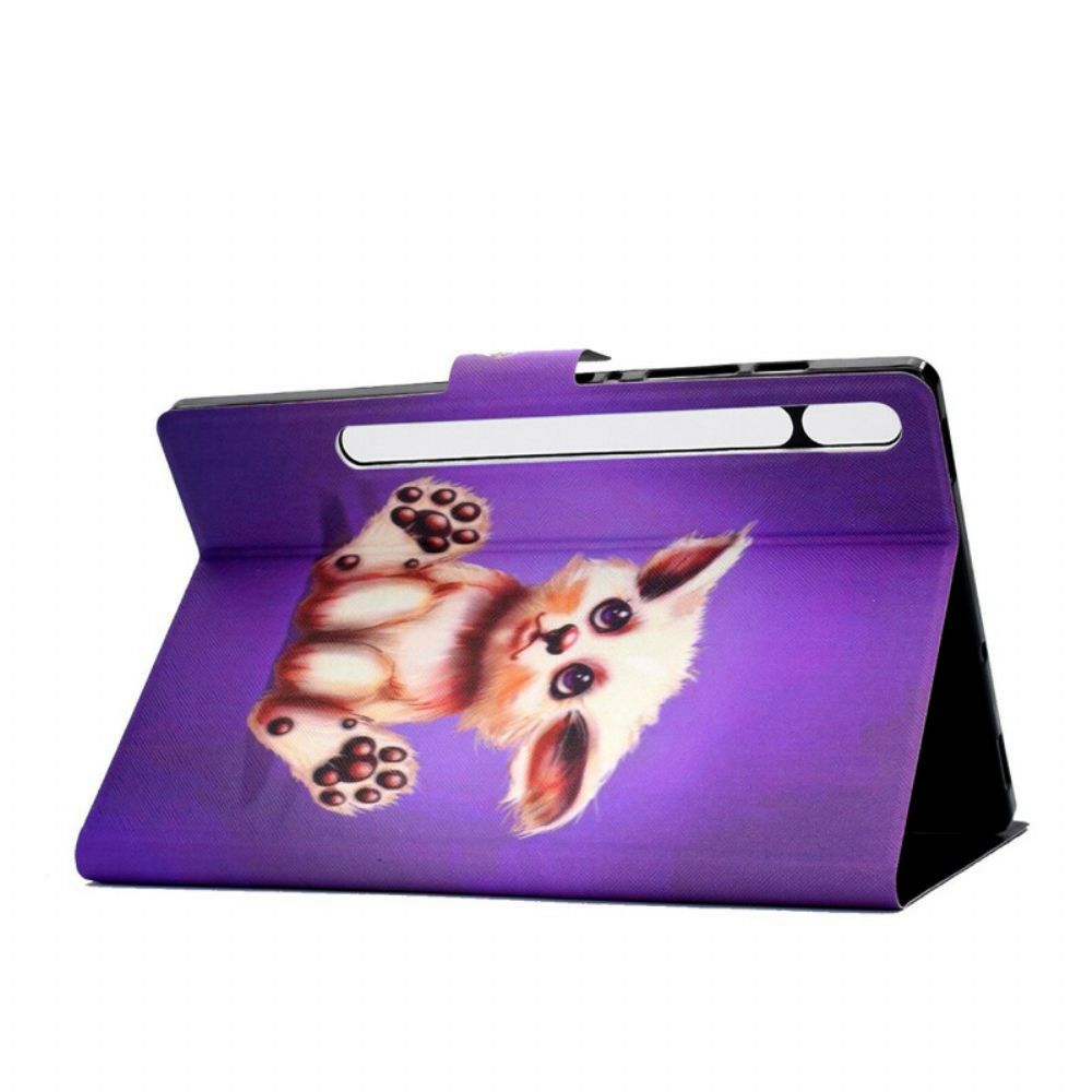 Flip Case voor Samsung Galaxy Tab S7 / Tab S8 Grappige Kat