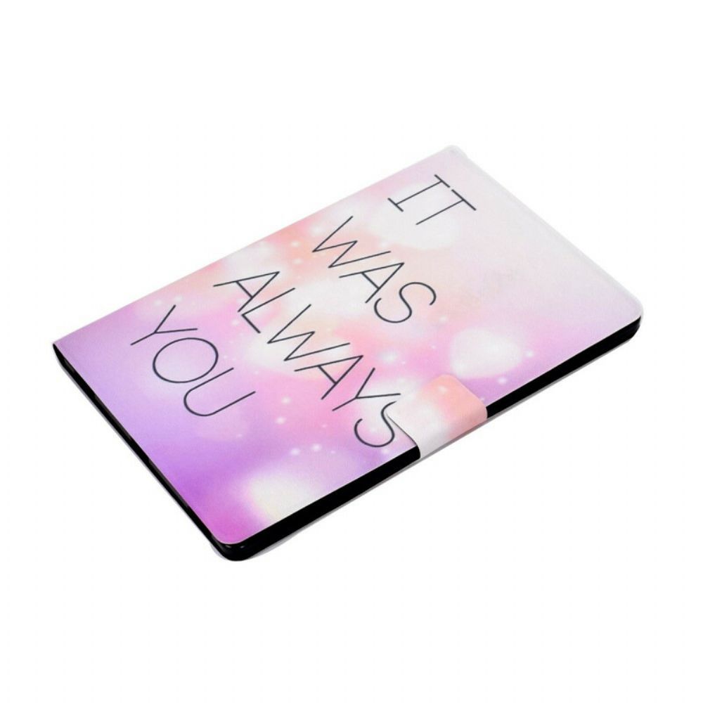 Folio-hoesje voor Samsung Galaxy Tab S7 / Tab S8 Het Was Altijd Jij