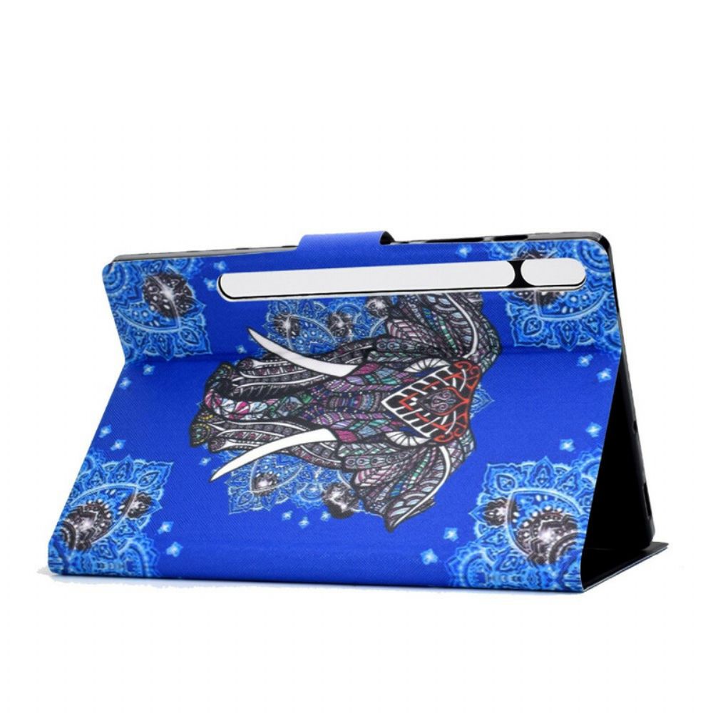 Folio-hoesje voor Samsung Galaxy Tab S7 / Tab S8 Indische Olifant