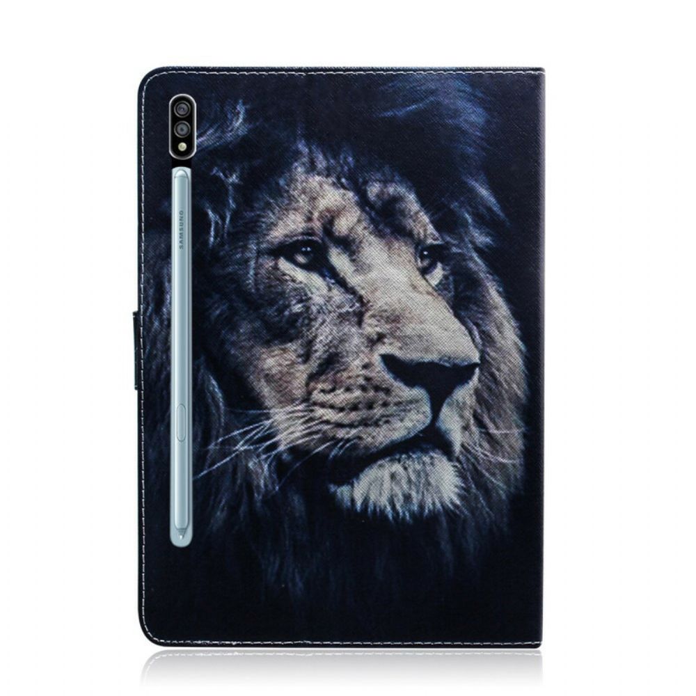 Folio-hoesje voor Samsung Galaxy Tab S7 / Tab S8 Leeuwenkop