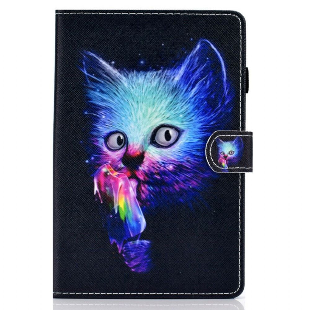 Folio-hoesje voor Samsung Galaxy Tab S7 / Tab S8 Psycho Kat