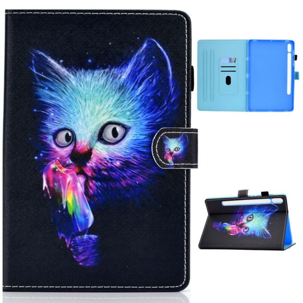 Folio-hoesje voor Samsung Galaxy Tab S7 / Tab S8 Psycho Kat