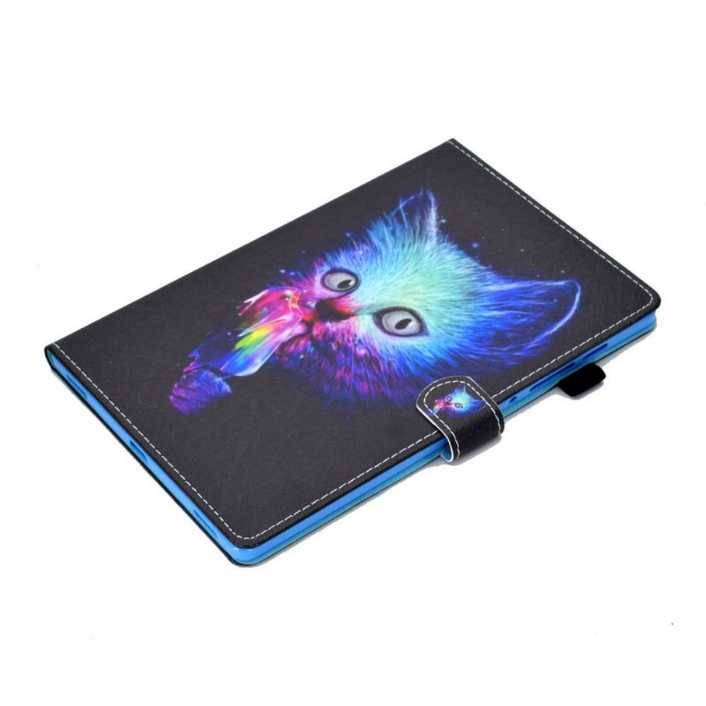 Folio-hoesje voor Samsung Galaxy Tab S7 / Tab S8 Psycho Kat