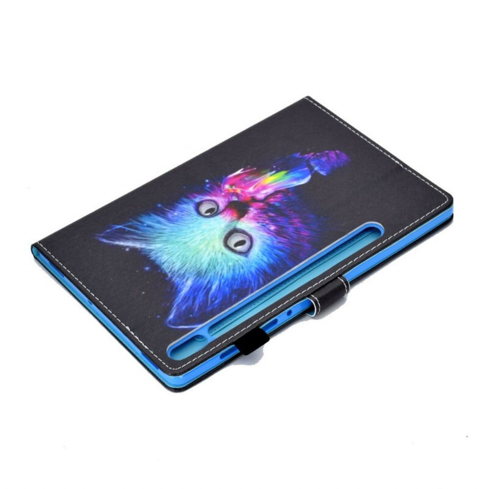Folio-hoesje voor Samsung Galaxy Tab S7 / Tab S8 Psycho Kat