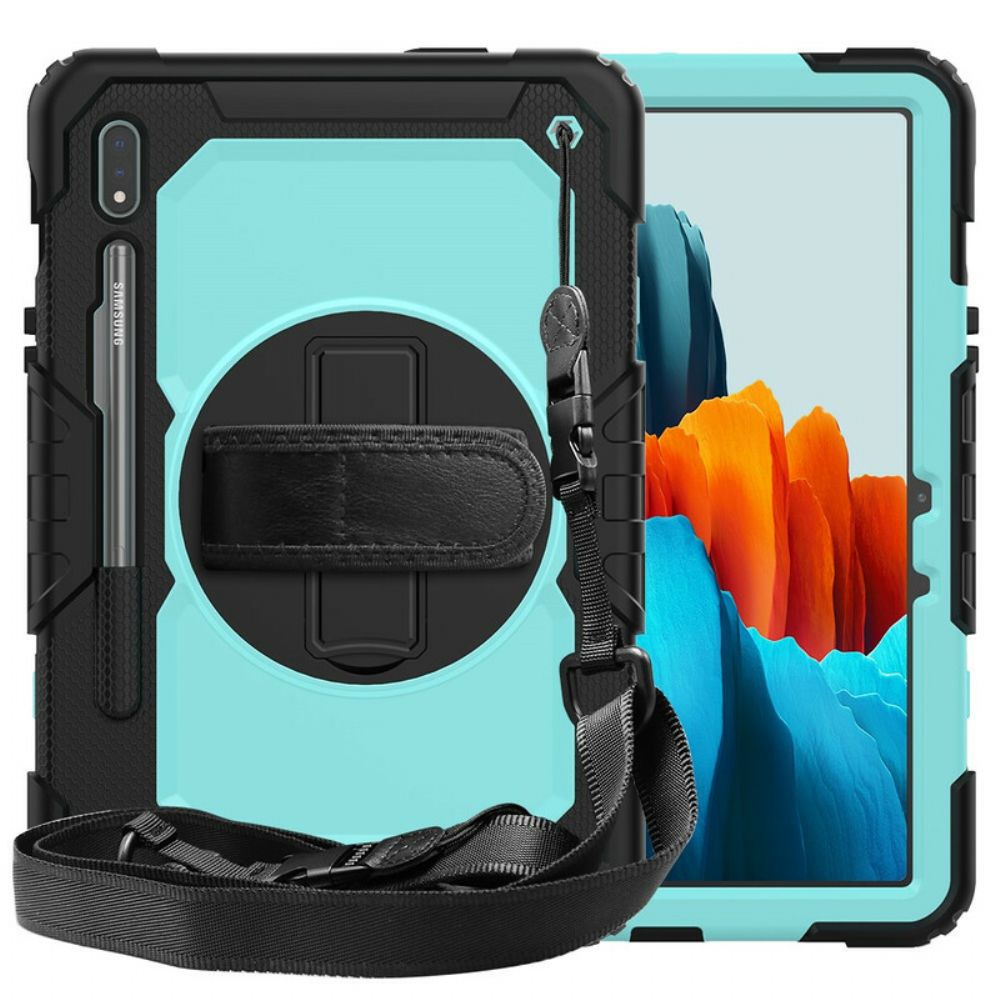 Hoesje voor Samsung Galaxy Tab S7 / Tab S8 Multifunctioneel Tweekleurig 2