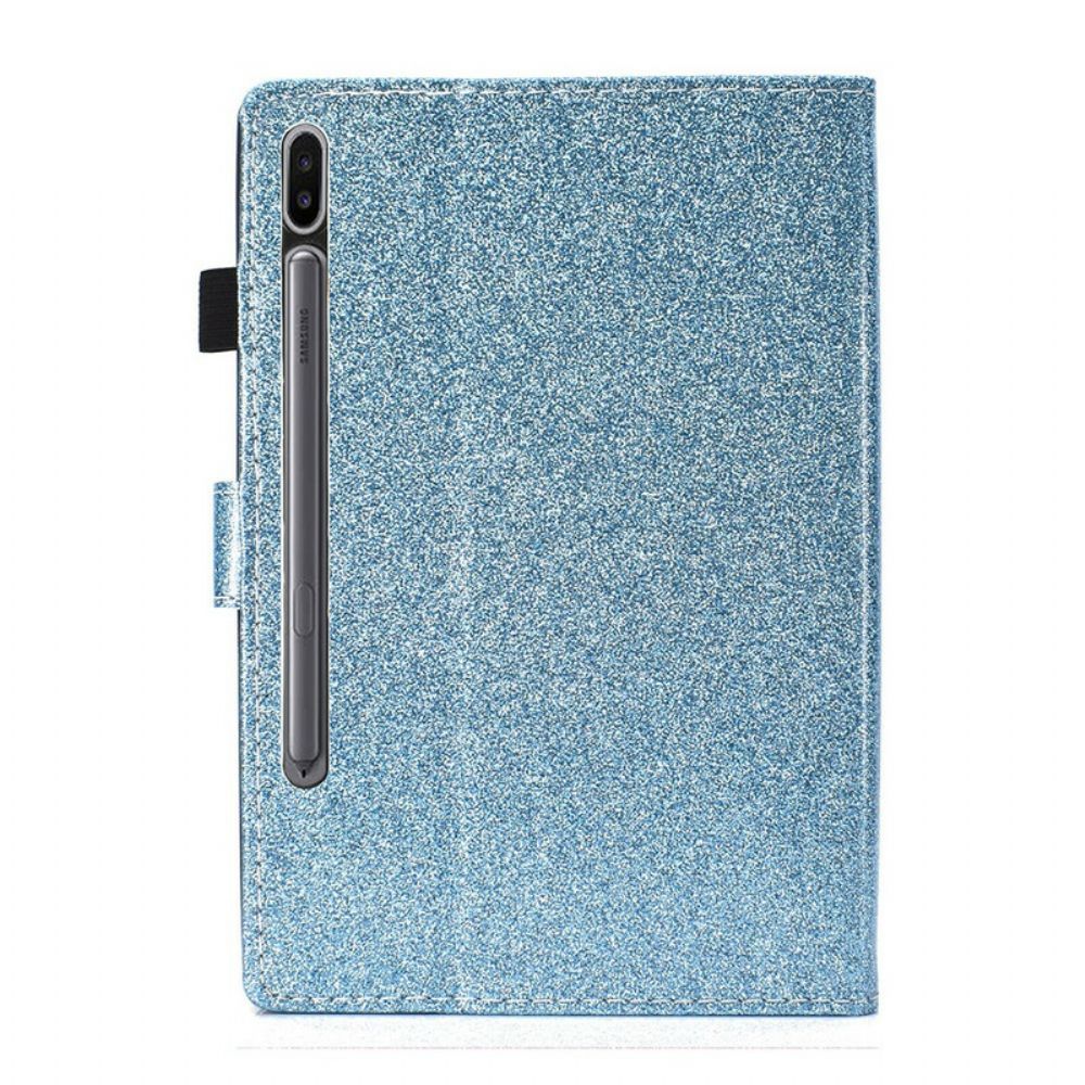 Leren Hoesje voor Samsung Galaxy Tab S7 / Tab S8 Fonkelende Pailletten