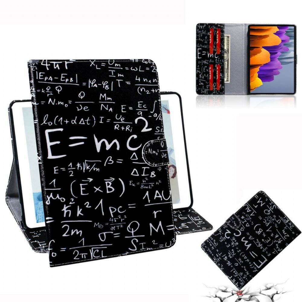 Leren Hoesje voor Samsung Galaxy Tab S7 / Tab S8 Wiskundige Berekeningen