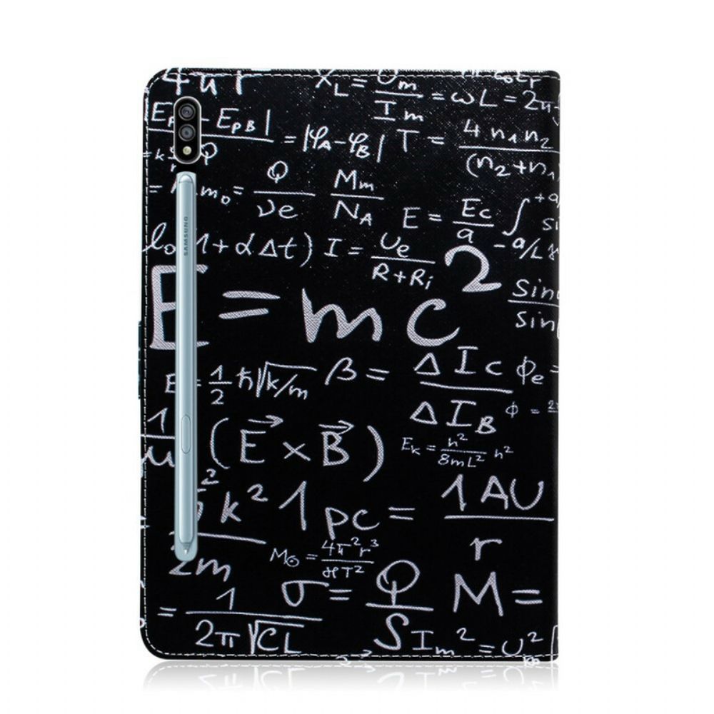 Leren Hoesje voor Samsung Galaxy Tab S7 / Tab S8 Wiskundige Berekeningen