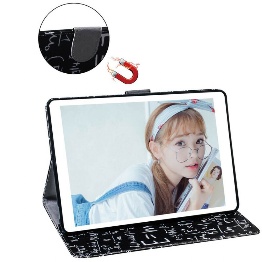 Leren Hoesje voor Samsung Galaxy Tab S7 / Tab S8 Wiskundige Berekeningen