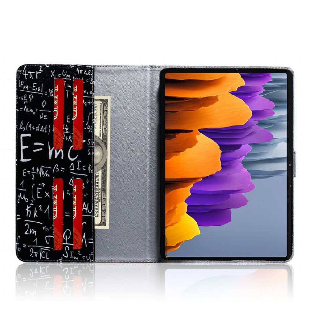 Leren Hoesje voor Samsung Galaxy Tab S7 / Tab S8 Wiskundige Berekeningen
