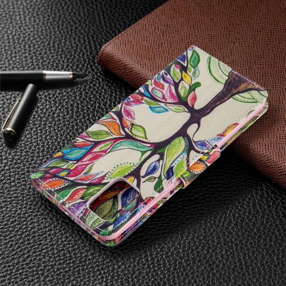 Folio-hoesje voor Samsung Galaxy A51 Gekleurde Boom
