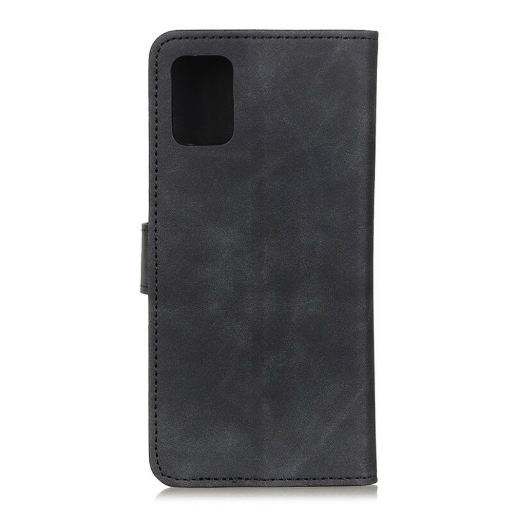 Folio-hoesje voor Samsung Galaxy A51 Mat Vintage Leereffect Khazneh