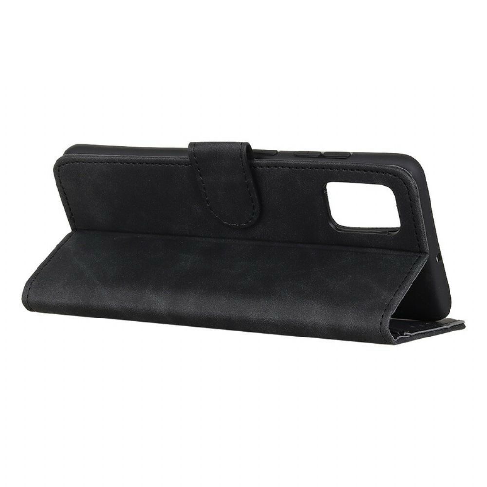 Folio-hoesje voor Samsung Galaxy A51 Mat Vintage Leereffect Khazneh