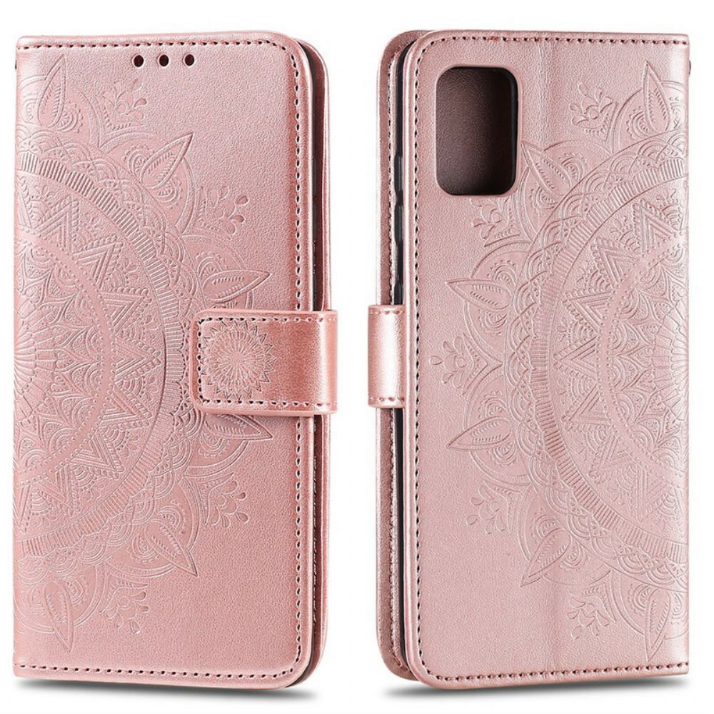 Folio-hoesje voor Samsung Galaxy A51 Zonnemandala