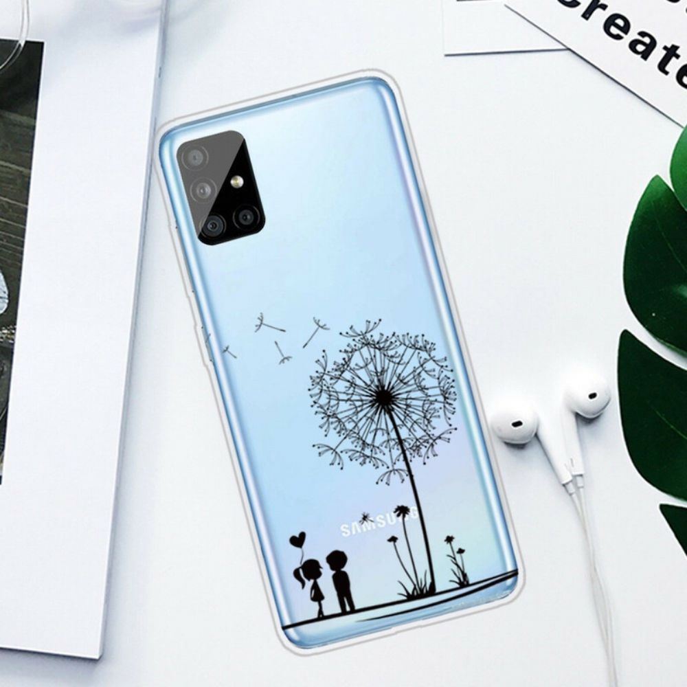Hoesje voor Samsung Galaxy A51 Paardebloem Liefde