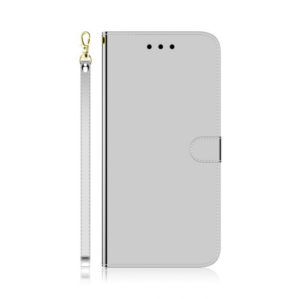 Leren Hoesje voor Samsung Galaxy A51 Spiegelkap Van Kunstleer
