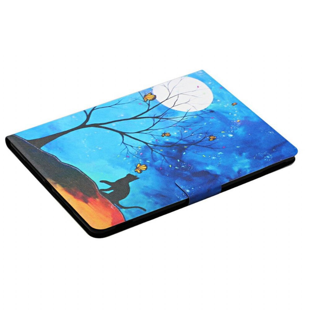 Flip Case voor Samsung Galaxy Tab S6 Boom Naar De Maan En De Zon