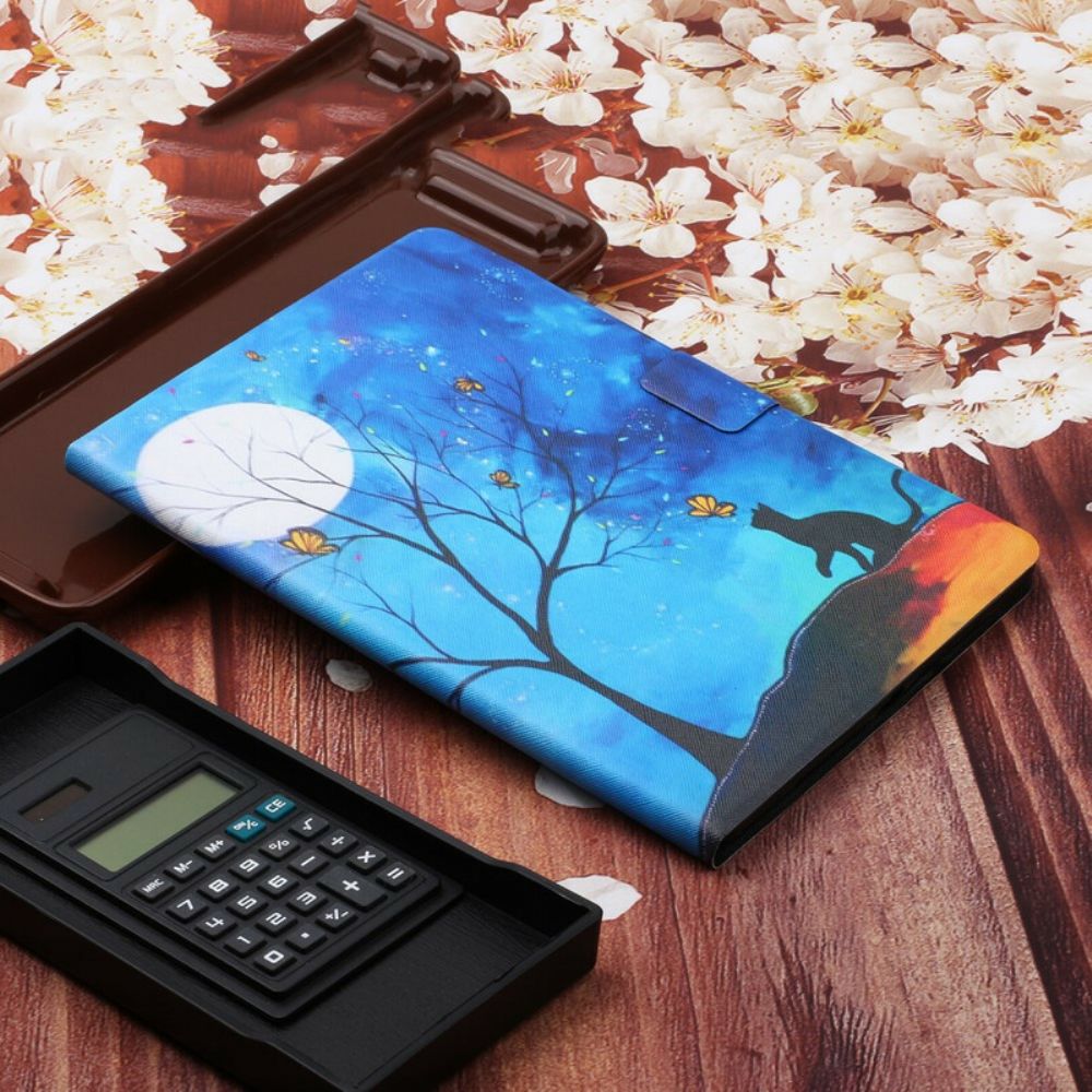Flip Case voor Samsung Galaxy Tab S6 Boom Naar De Maan En De Zon