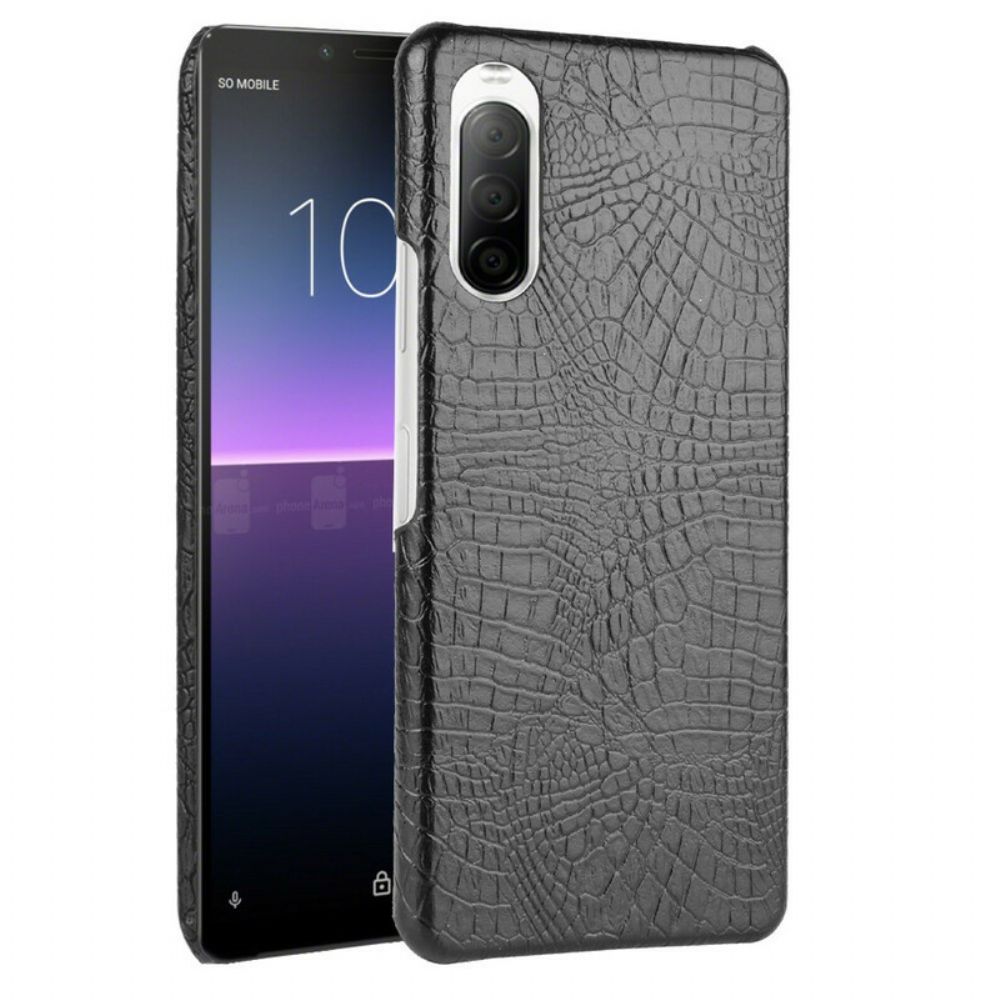Hoesje voor Sony Xperia 10 II Krokodillenleereffect