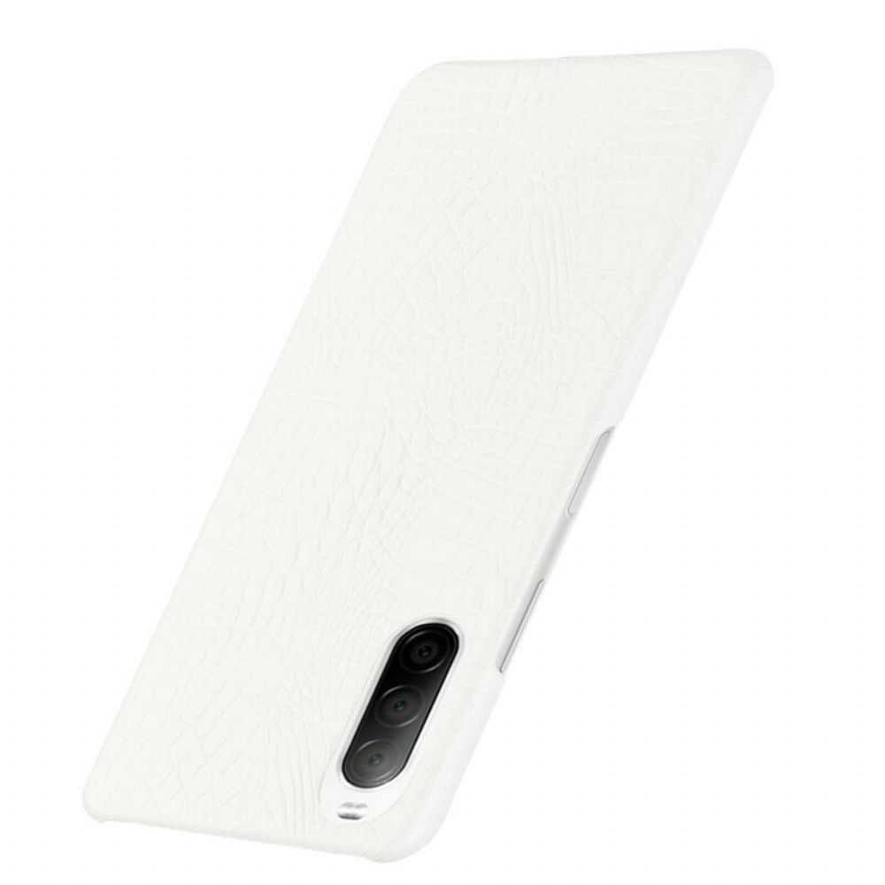 Hoesje voor Sony Xperia 10 II Krokodillenleereffect