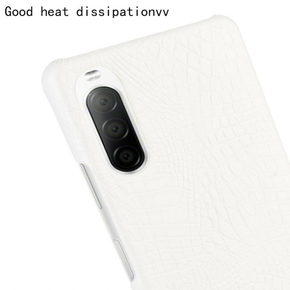 Hoesje voor Sony Xperia 10 II Krokodillenleereffect