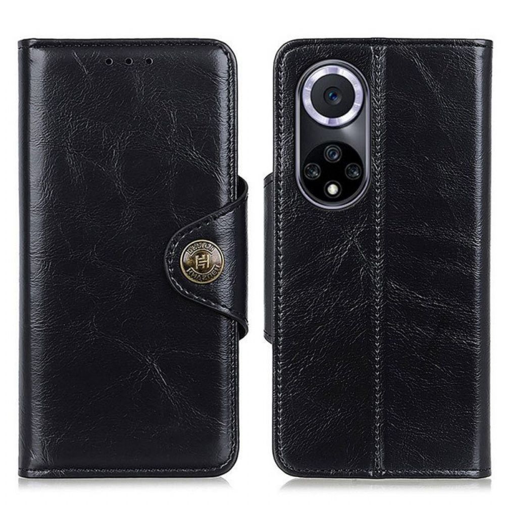 Folio-hoesje voor Honor 50 Glanzend Imitatieleer Khazneh