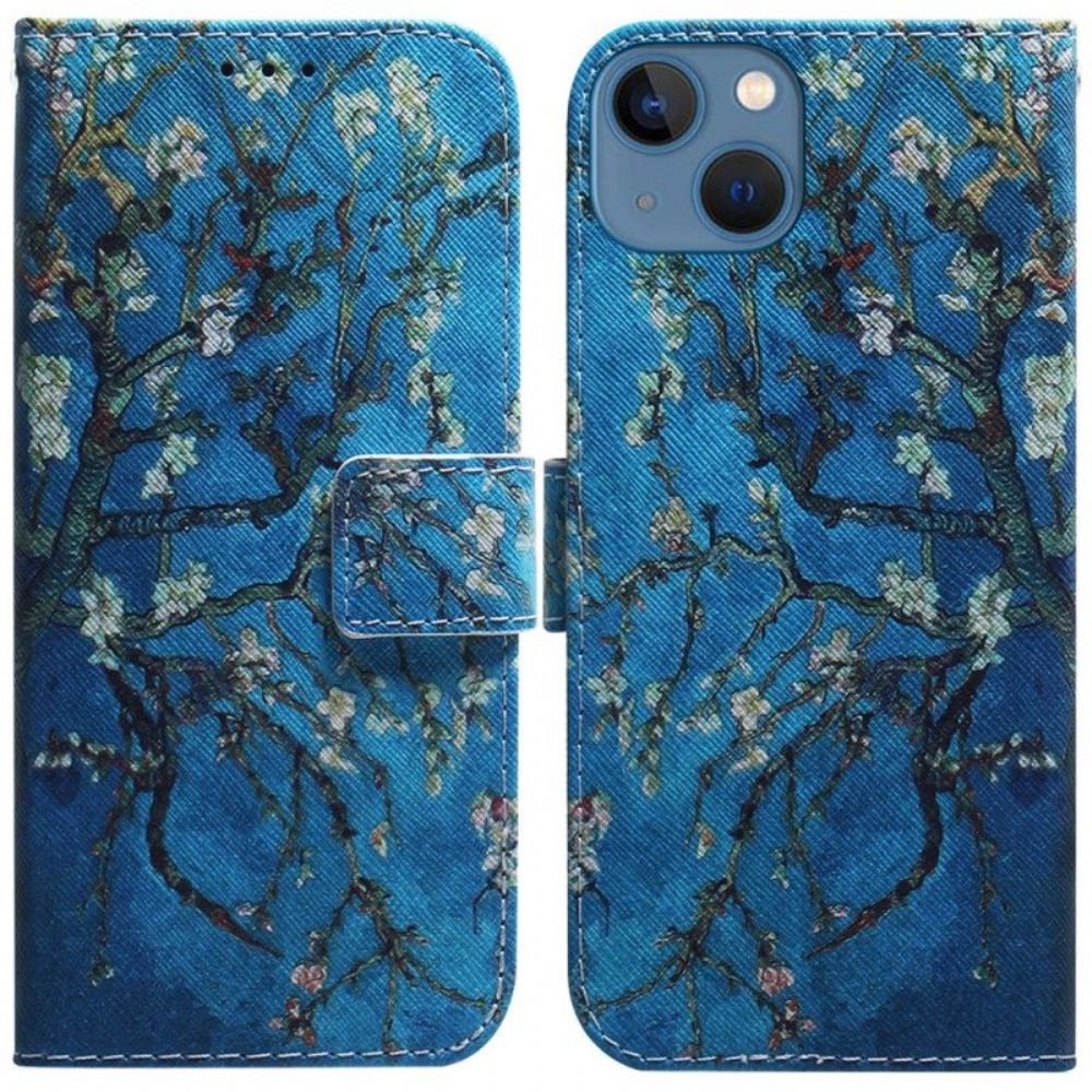 Folio-hoesje voor iPhone 15 Bloeiende Takken