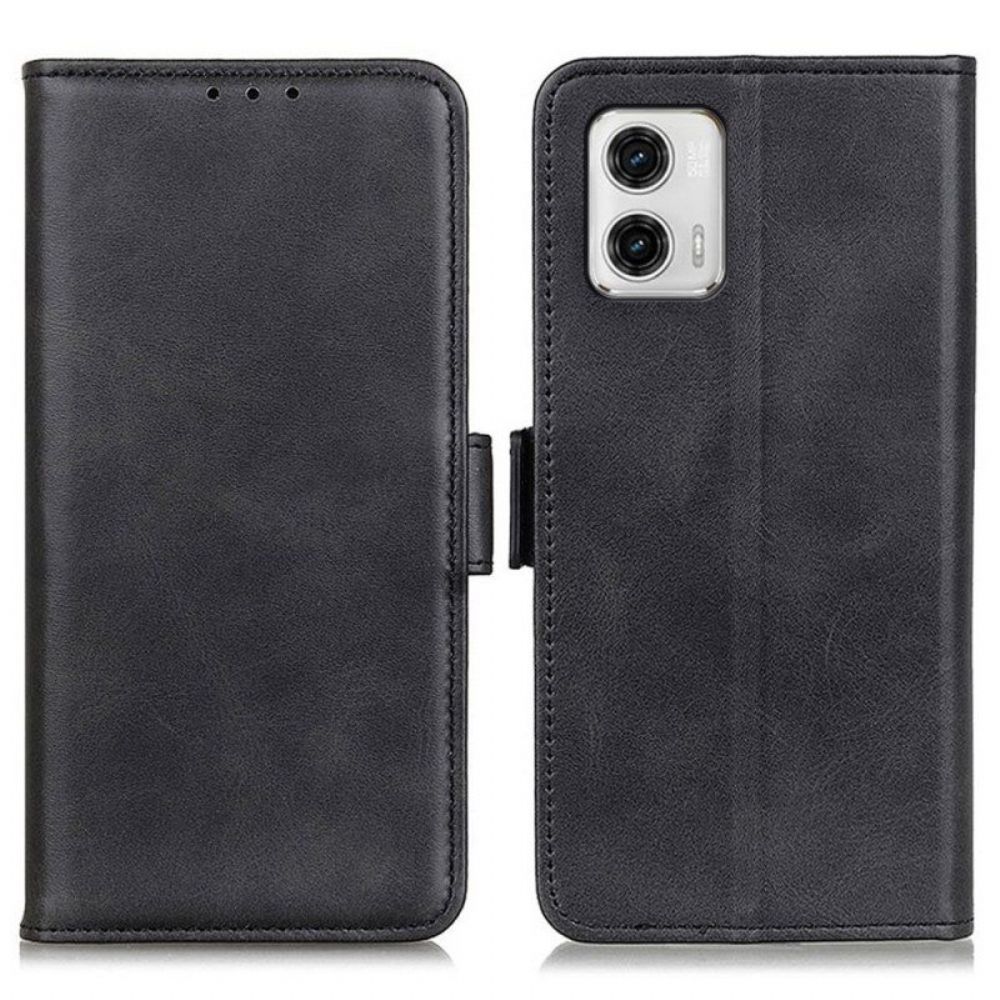 Folio-hoesje voor Moto G73 5G Dubbele Sluiting