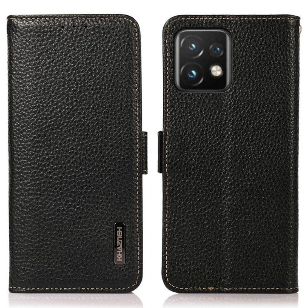 Folio-hoesje voor Motorola Edge 40 Pro Lychee Leer Khazneh Rfid