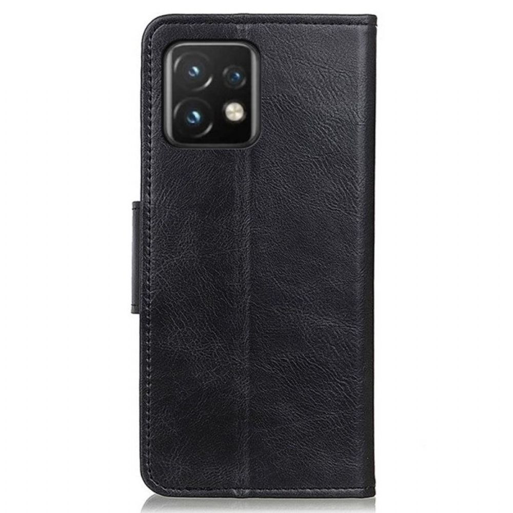 Folio-hoesje voor Motorola Edge 40 Pro Stijl Lederen Gesp Omkeerbaar
