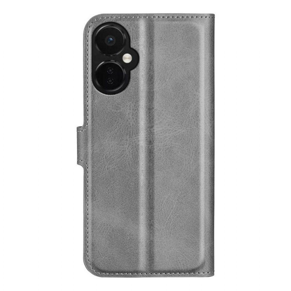 Folio-hoesje voor OnePlus Nord CE 3 Lite 5G Leer-effect