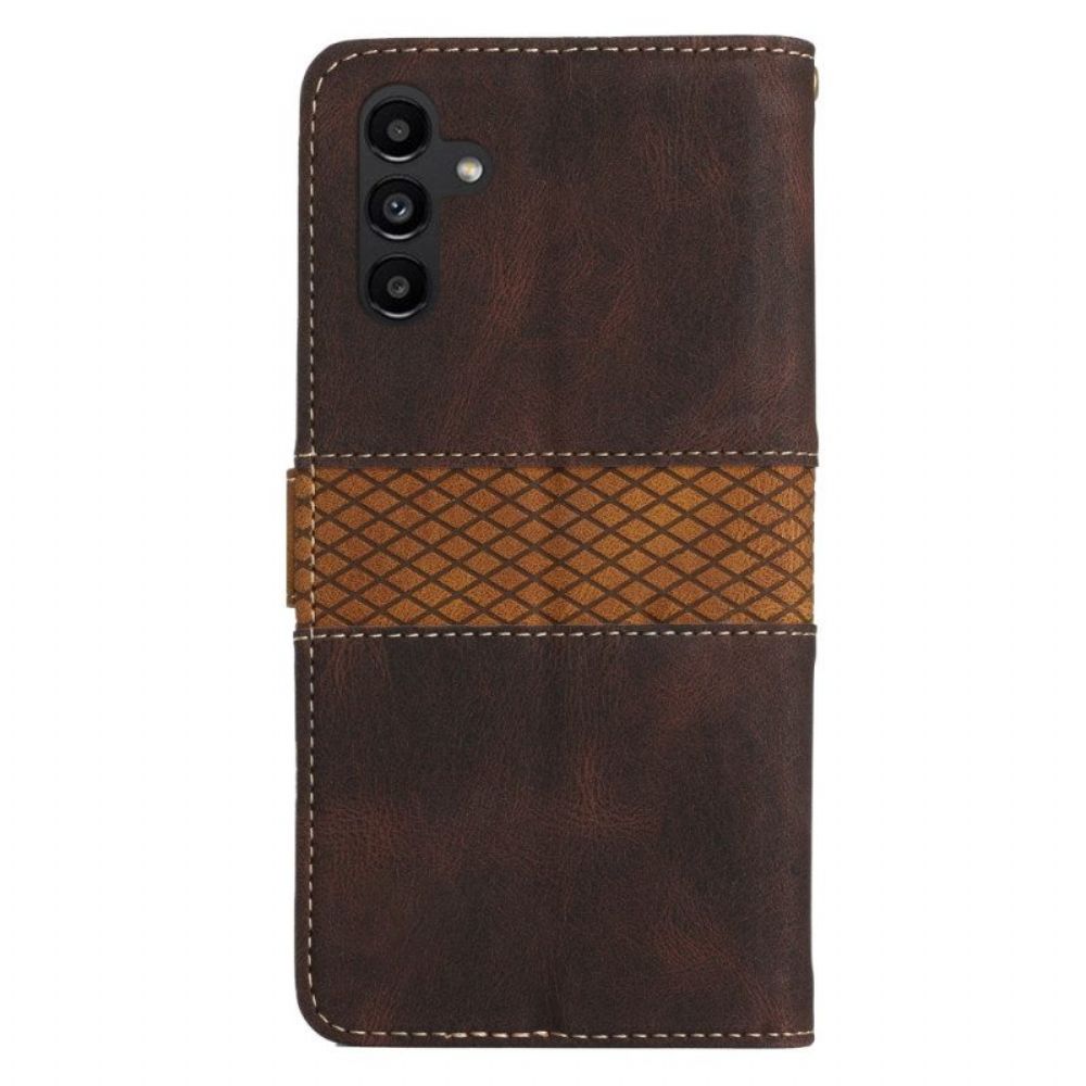 Folio-hoesje voor Samsung Galaxy A14 / A14 5G Met Ketting Premium Ring