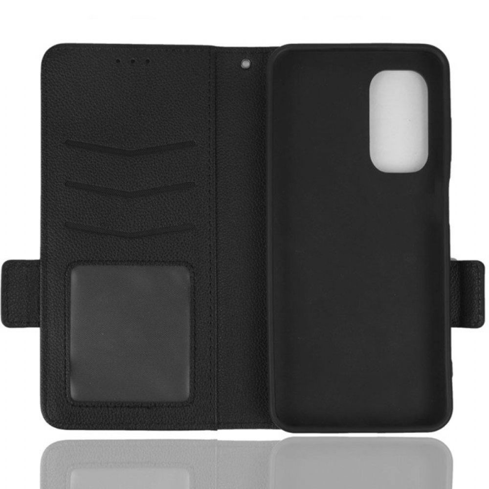 Folio-hoesje voor Samsung Galaxy A14 / A14 5G Met Ketting Strappy Litchi Lederen Stijl