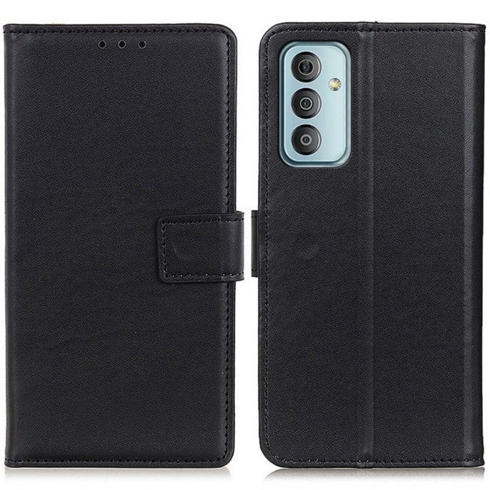 Folio-hoesje voor Samsung Galaxy M13 Effen Kunstleer