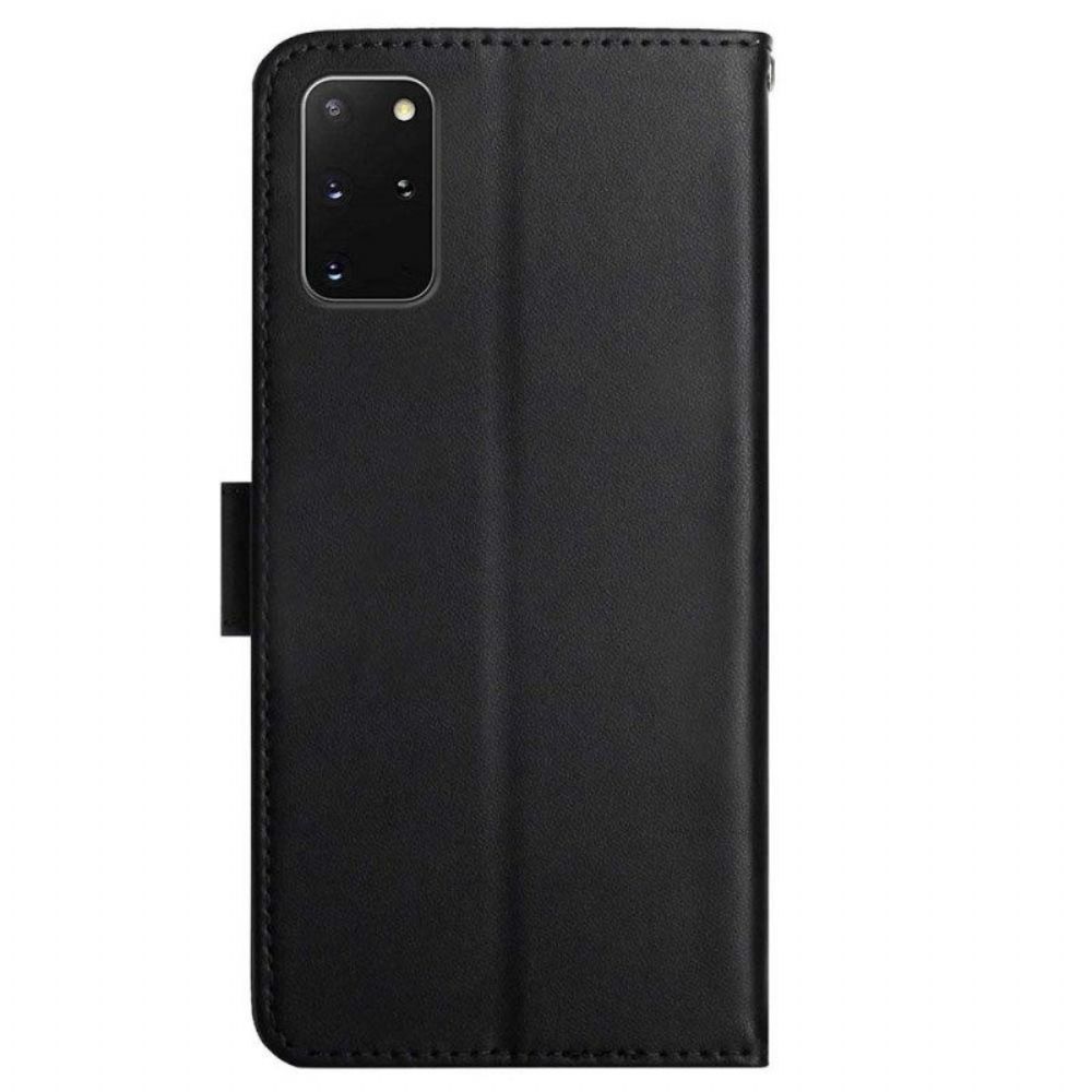 Folio-hoesje voor Samsung Galaxy S20 Plus / S20 Plus 5G Echt Nappaleer