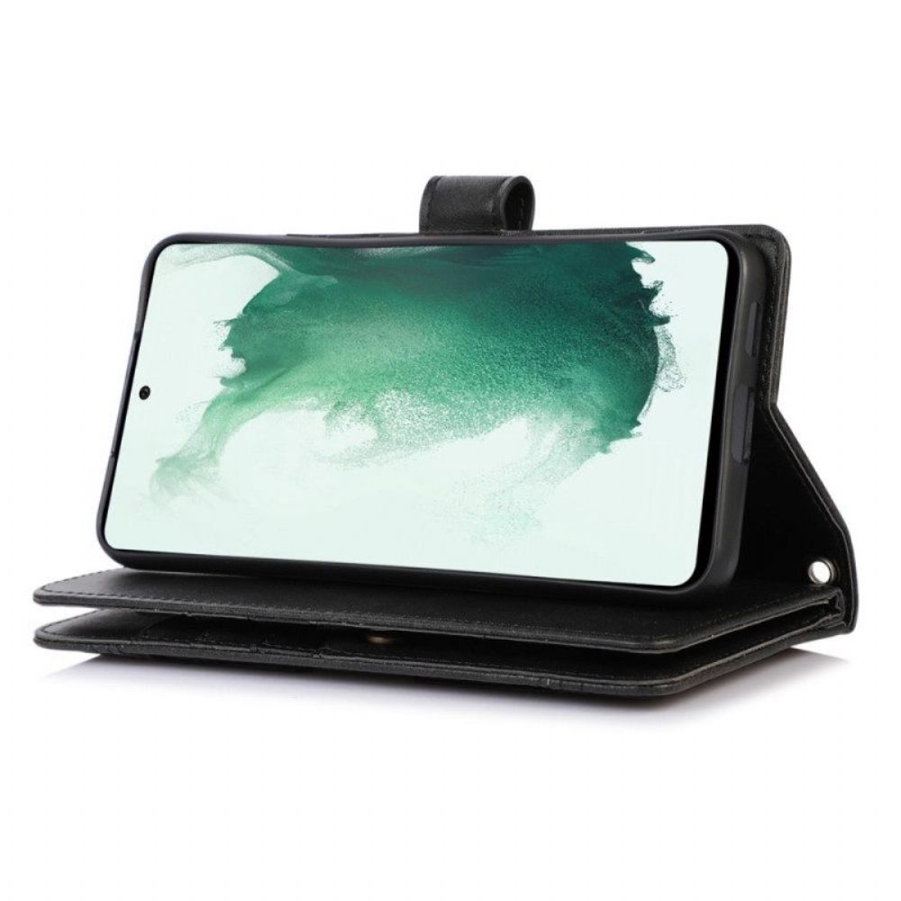 Folio-hoesje voor Samsung Galaxy S23 5G Multi-kaarten En Voorvak