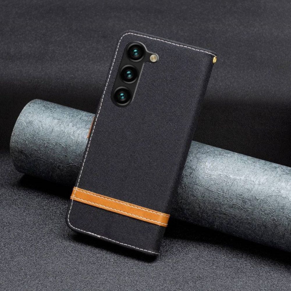 Folio-hoesje voor Samsung Galaxy S23 Plus 5G Doek En Koord