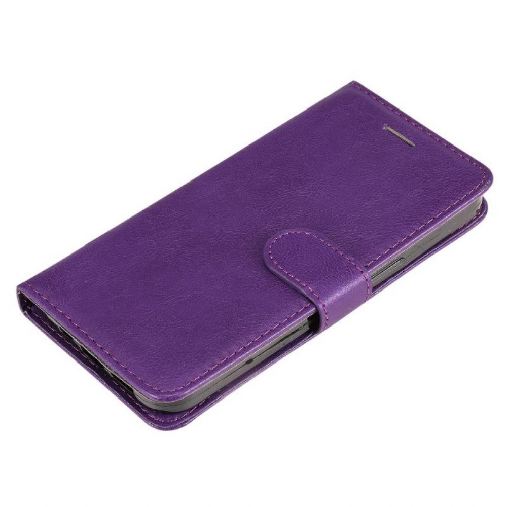 Folio-hoesje voor Xiaomi 12 Lite Met Ketting Effen Met Bandje