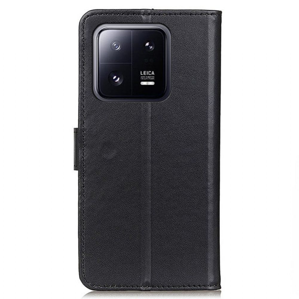 Folio-hoesje voor Xiaomi 13 Pro Effen Kunstleer
