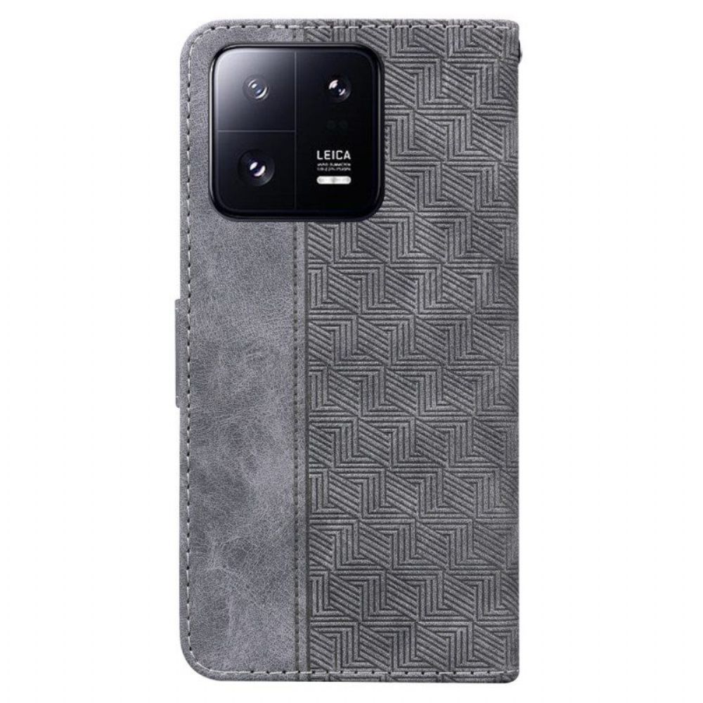 Folio-hoesje voor Xiaomi 13 Pro Met Ketting Patroon Met Bandjes