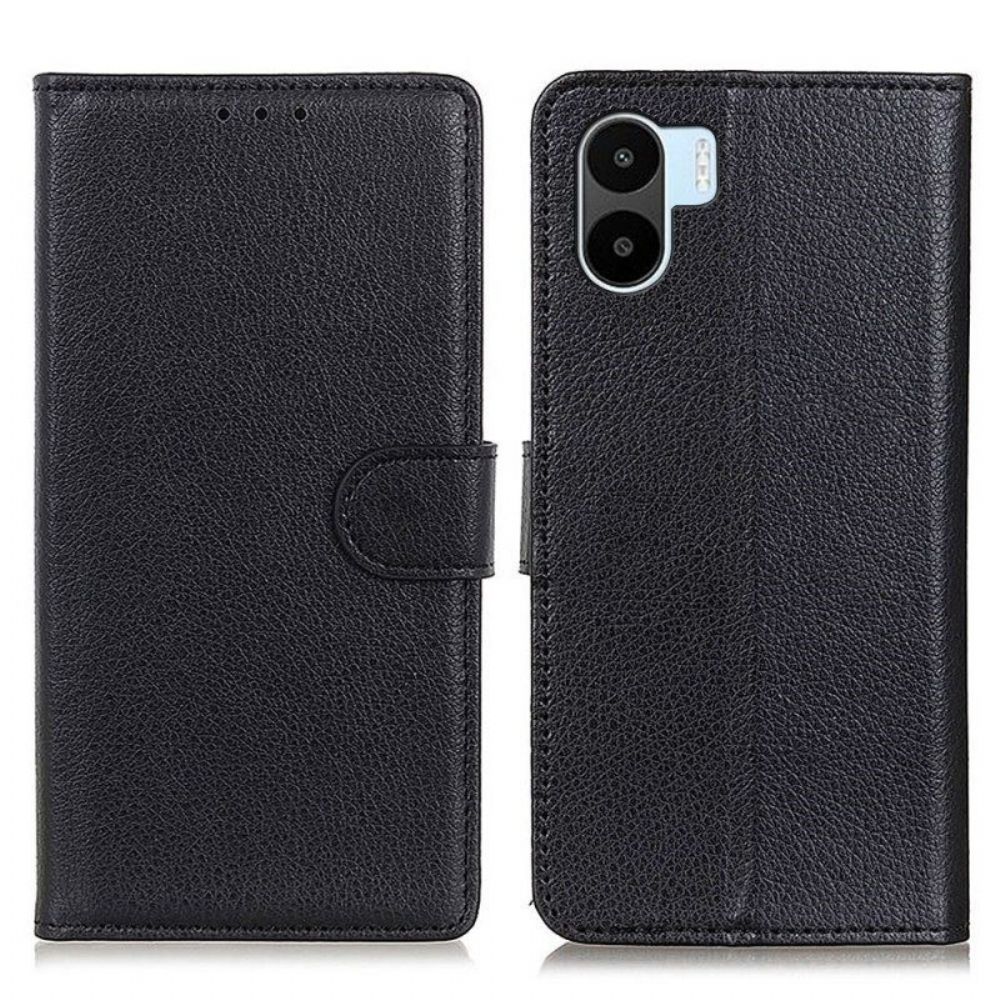 Folio-hoesje voor Xiaomi Redmi A1 Lychee Kunstleer