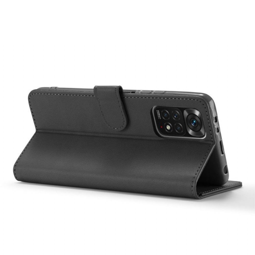 Folio-hoesje voor Xiaomi Redmi Note 11 Pro / 11 Pro 5G Lc.imeeke Ledereffect