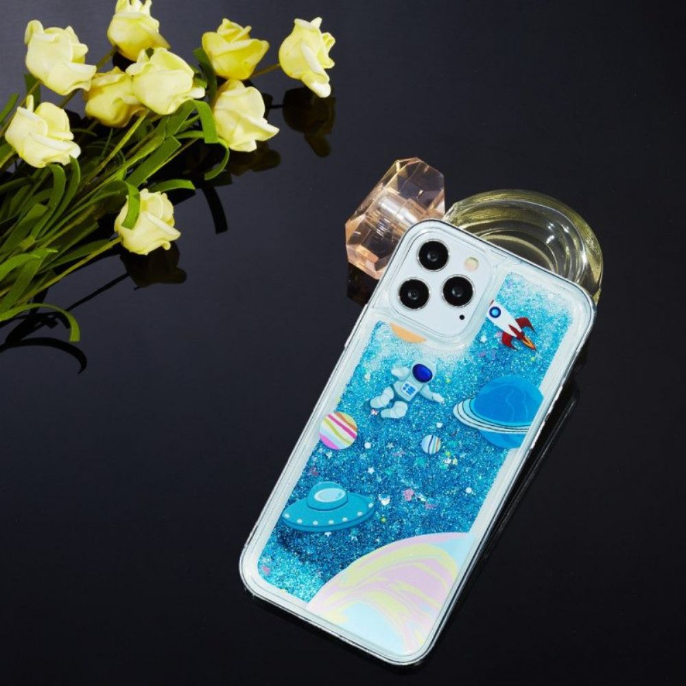 Hoesje voor iPhone 15 Pro Ruimteglitter